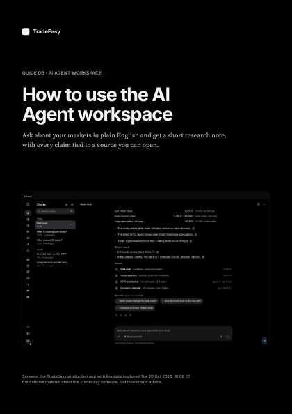 Cover of the guide “How to use the AI Agent workspace”