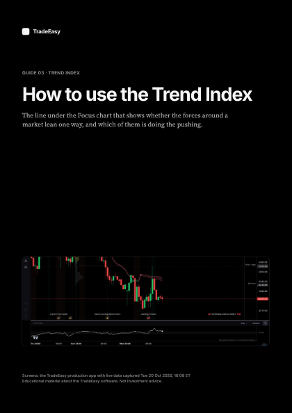 Cover of the guide “How to use the Trend Index”